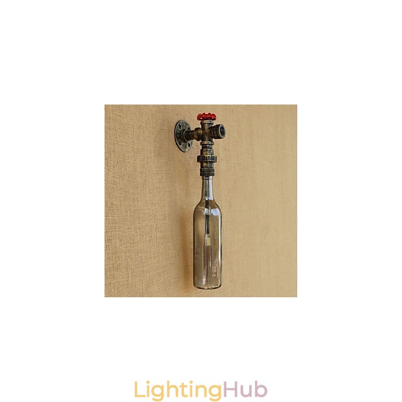 Smoke Gray Water Bottle Wall Lamp Wall Light