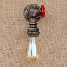 Nostalgia Simple Water Pipe Decorative Small Wall Lamp Wall Light
