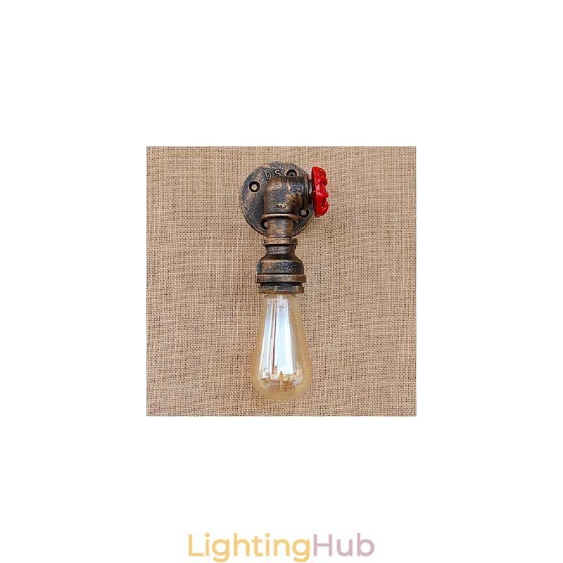 Nostalgia Simple Water Pipe Decorative Small Wall Lamp Wall Light