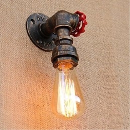 Nostalgia Simple Water Pipe Decorative Small Wall Lamp Wall Light