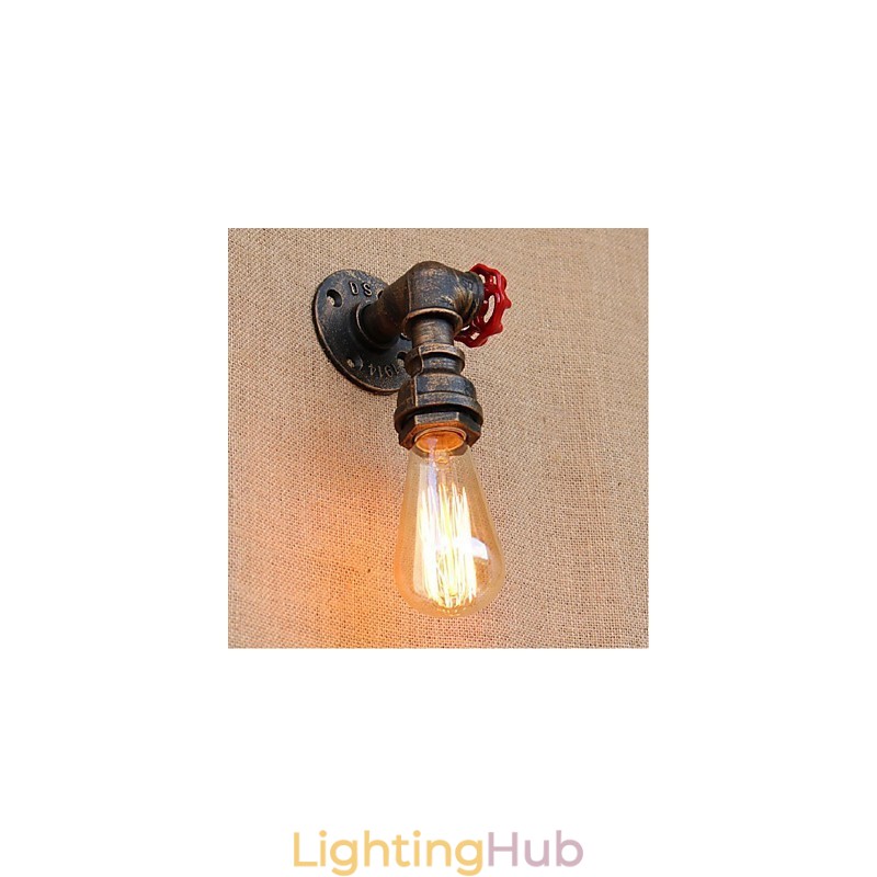 Nostalgia Simple Water Pipe Decorative Small Wall Lamp Wall Light