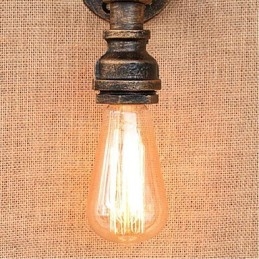 Nostalgia Simple Water Pipe Decorative Small Wall Lamp Wall Light