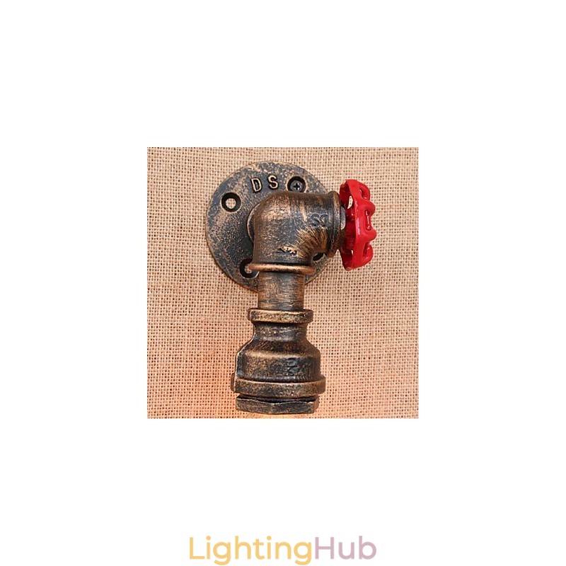 Nostalgia Simple Water Pipe Decorative Small Wall Lamp Wall Light