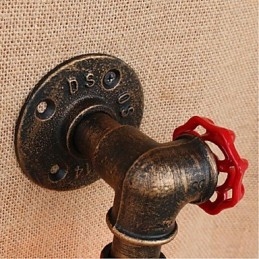 Nostalgia Simple Water Pipe Decorative Small Wall Lamp Wall Light