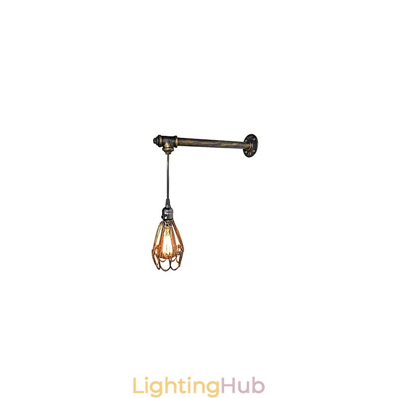 Loft vintage Wall Lights With switch Industrial Edison Fashion Simplicity Wall Sconce Metal Base Cap