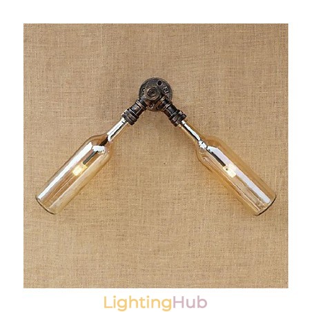 Retro American Village Creative Industry Wind Designer Water Bottle Wall Lamp Wall Light Amber Retro American Village Creative Industry Wind Designer Water Bottle Wall Lamp Wall Light Amber