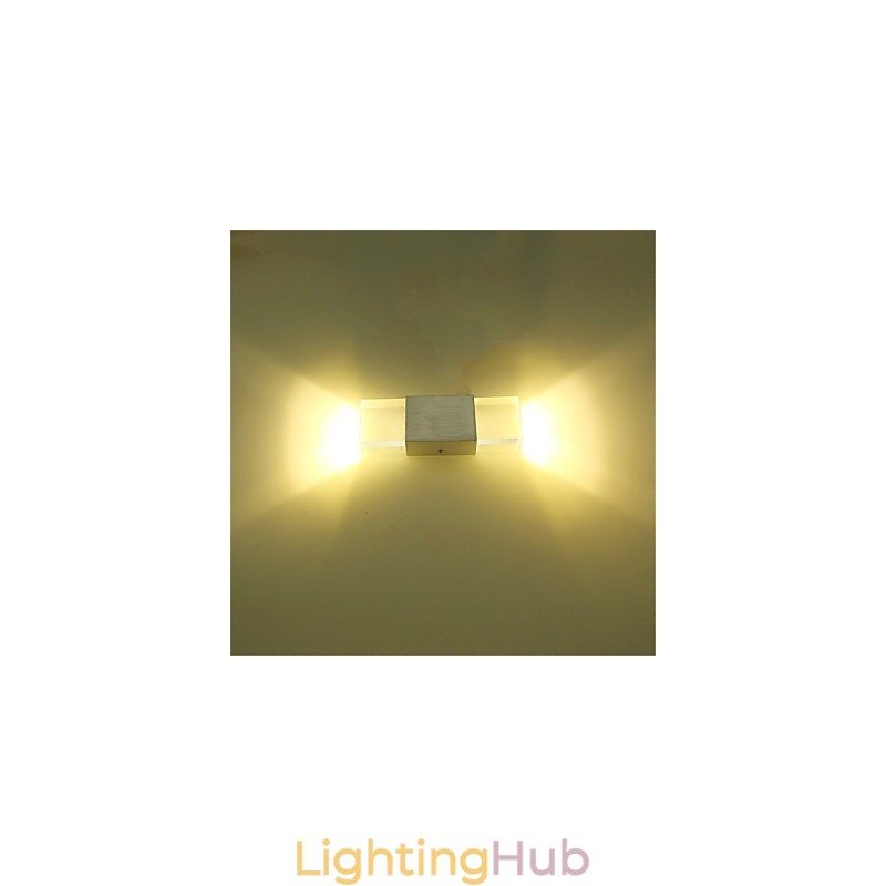 6 Fluorescent Tube Socket Modern Contemporary Shiny Feature for Ambient Light Wall Sconces Wall Light