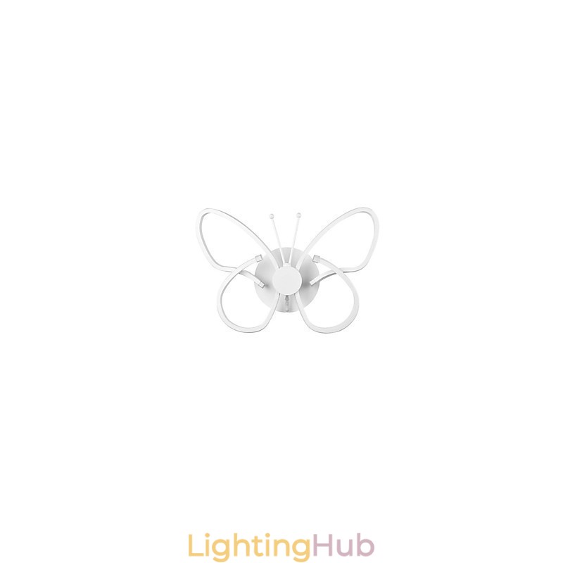 Modern Wall Lights Butterfly Shape Creative Metal Acrylic Living Room Hallway Bedroom Hotel rooms Bedside Lamp
