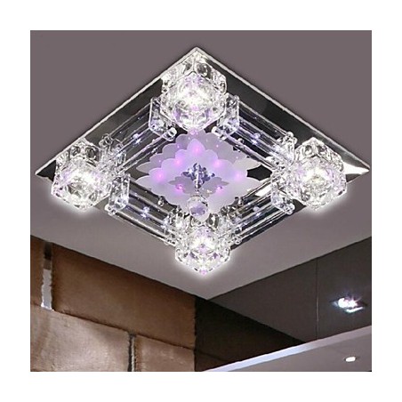 Modern Contemporary Crystal Electroplated Glass Flush Mount Modern Contemporary Crystal Electroplated Glass Flush Mount