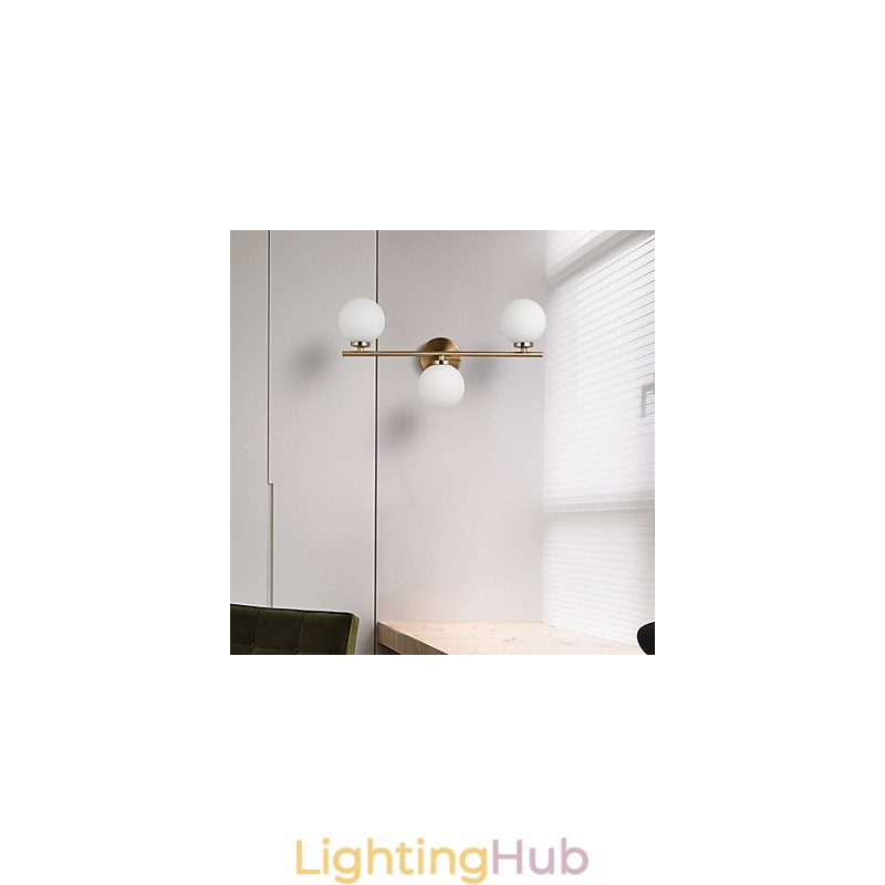 Glass Wall Lamp Modern Contemporary Bronze Feature for Mini Style Uplight Wall Sconces Wall Light