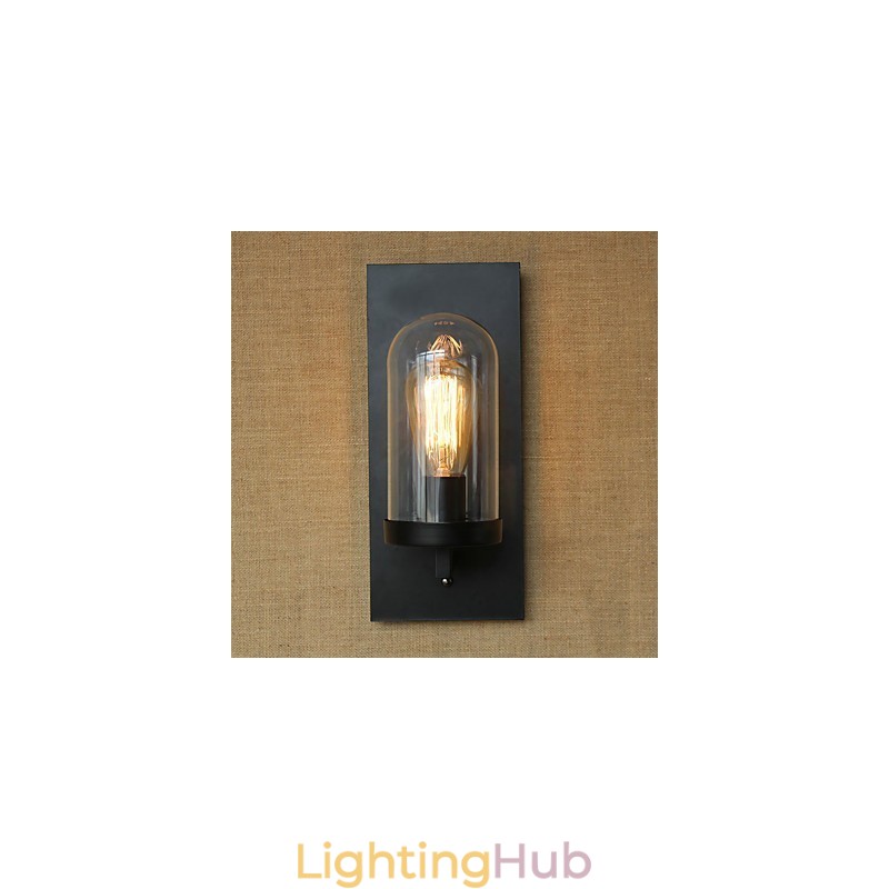 Creative modern minimalist Restaurant Bar American country aisle stairs Edison wall single head lamp glass