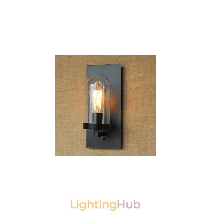 Creative modern minimalist Restaurant Bar American country aisle stairs Edison wall single head lamp glass