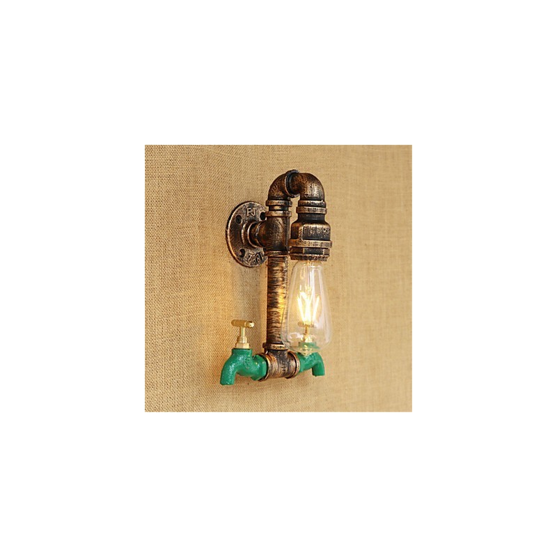 Country Retro Painting Feature for Mini Style Ambient Light Wall Sconces Wall Light