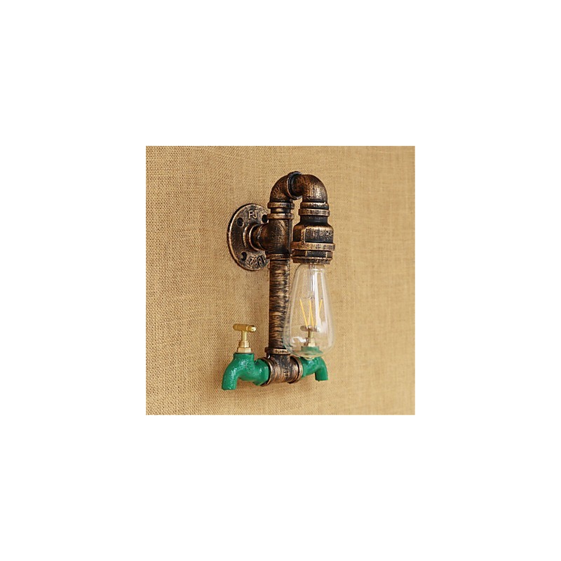 Country Retro Painting Feature for Mini Style Ambient Light Wall Sconces Wall Light