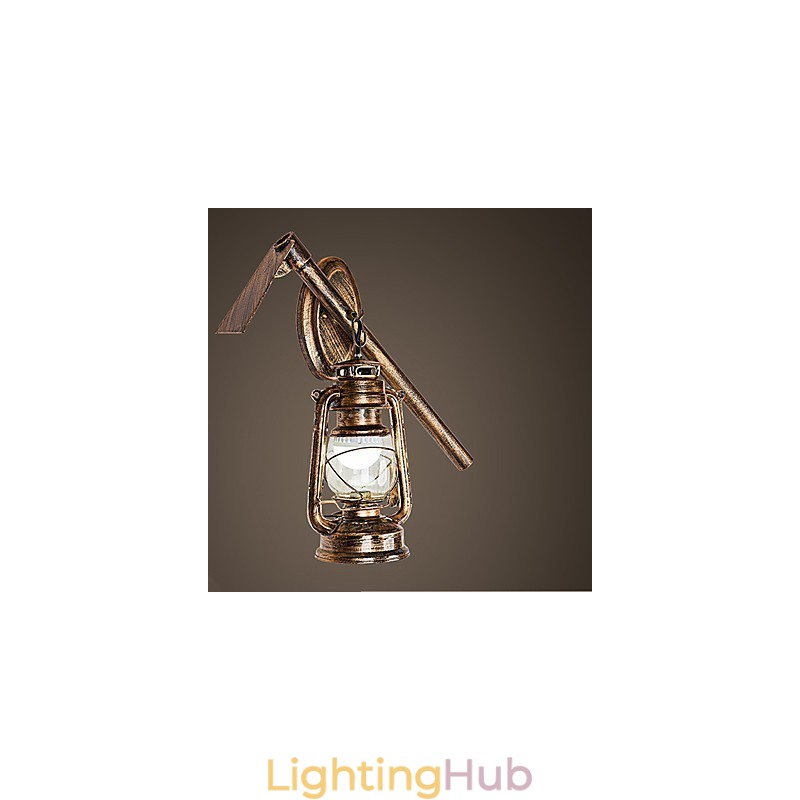 Rustic Lodge Painting Feature for Mini Style Uplight Wall Sconces Wall Light C