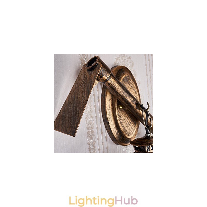 Rustic Lodge Painting Feature for Mini Style Uplight Wall Sconces Wall Light C