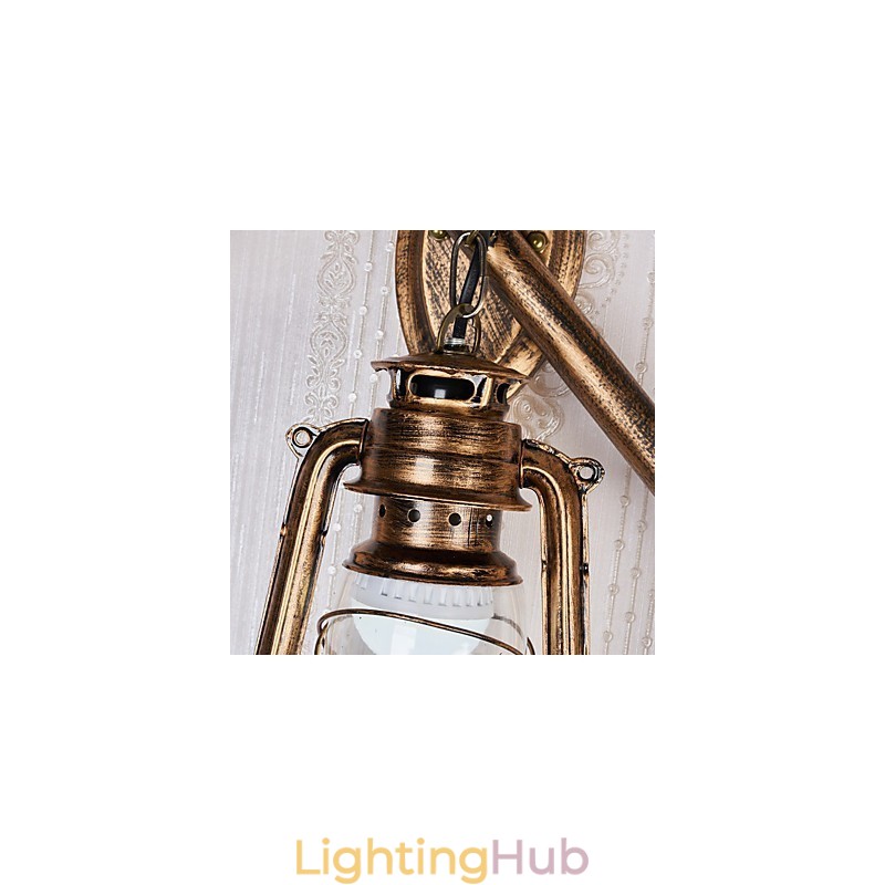 Rustic Lodge Painting Feature for Mini Style Uplight Wall Sconces Wall Light C