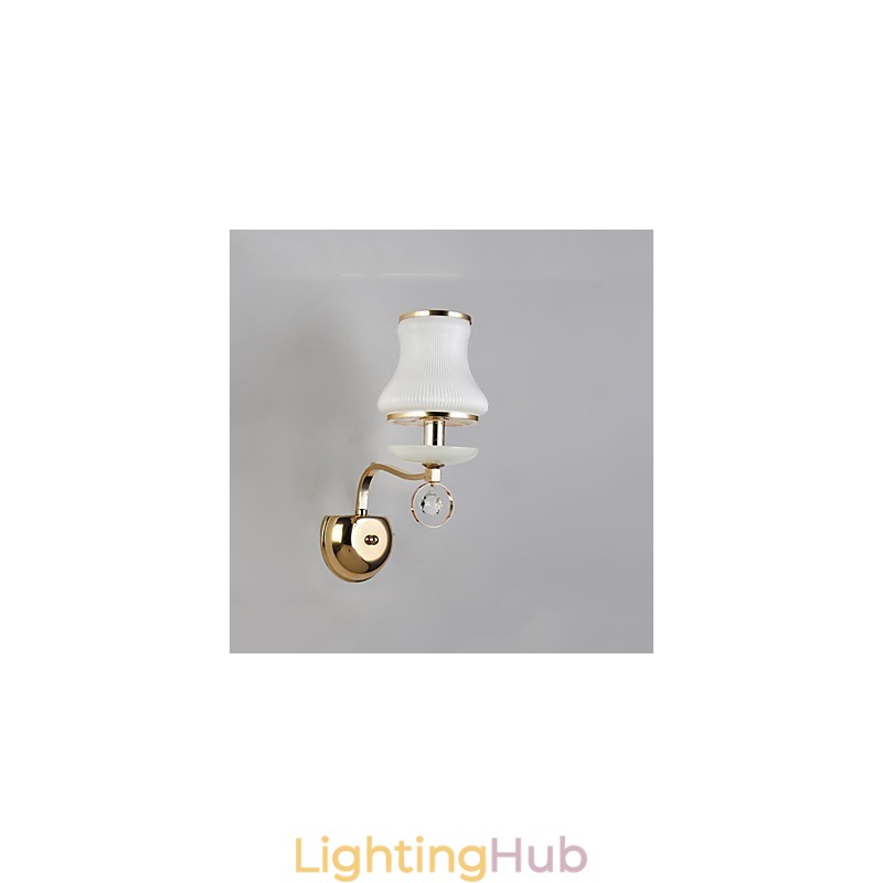 Modern Contemporary Electroplated Feature for Crystal Ambient Light Wall Sconces Wall Light