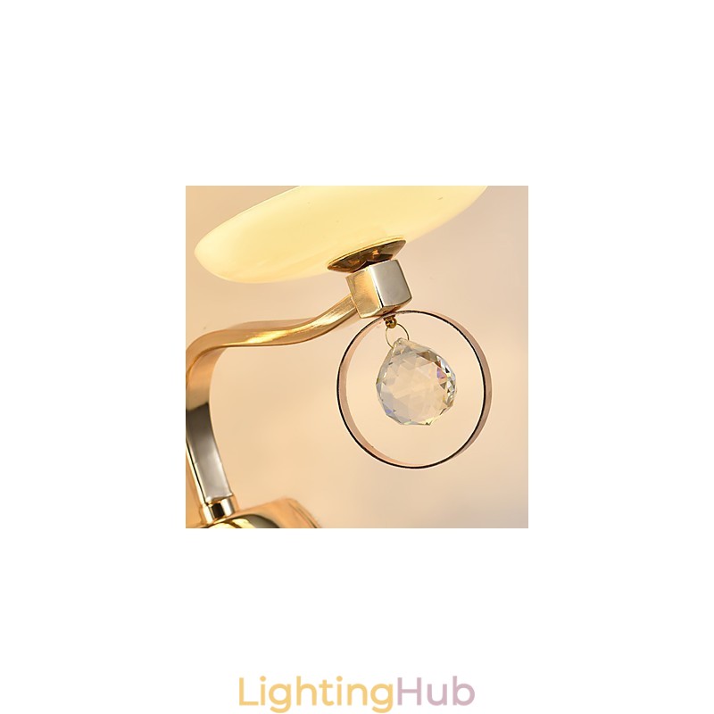 Modern Contemporary Electroplated Feature for Crystal Ambient Light Wall Sconces Wall Light