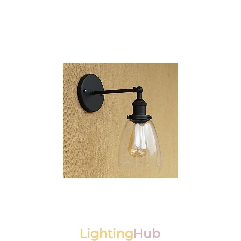 Country Retro Painting Feature for Mini Style Eye Protection Ambient Light Wall Sconces