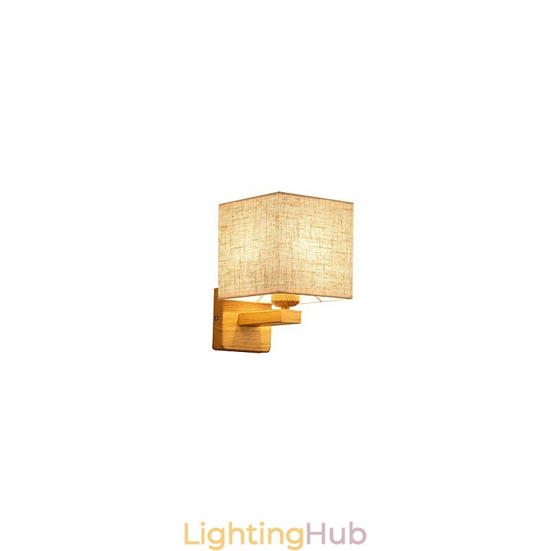 Minimalist Solid Wood Table Lamp Bedside Desk Lamp