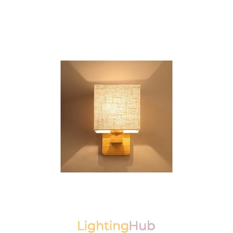 Minimalist Solid Wood Table Lamp Bedside Desk Lamp