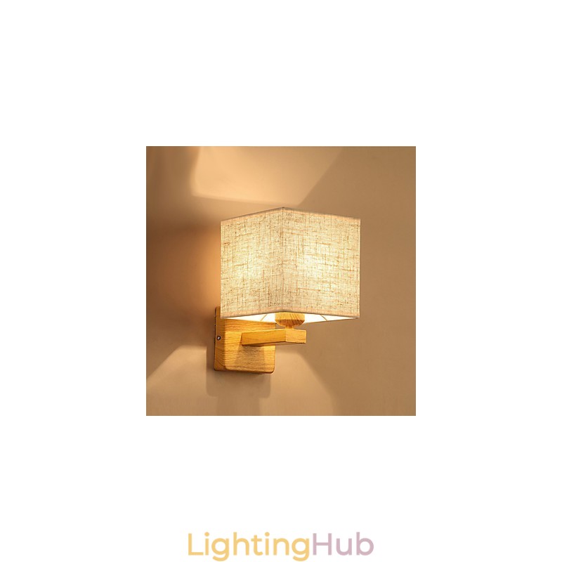 Minimalist Solid Wood Table Lamp Bedside Desk Lamp