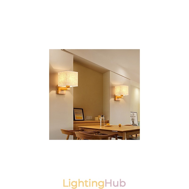 Minimalist Solid Wood Table Lamp Bedside Desk Lamp