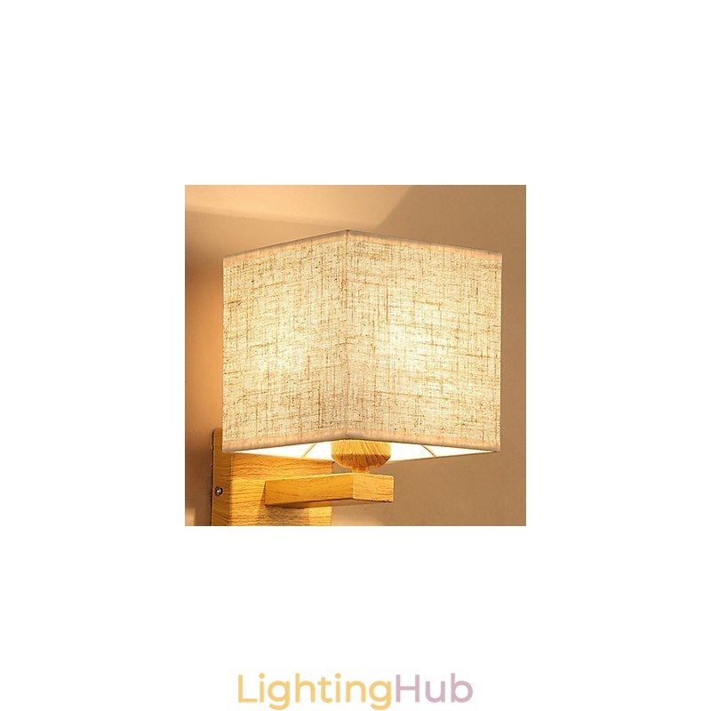 Minimalist Solid Wood Table Lamp Bedside Desk Lamp