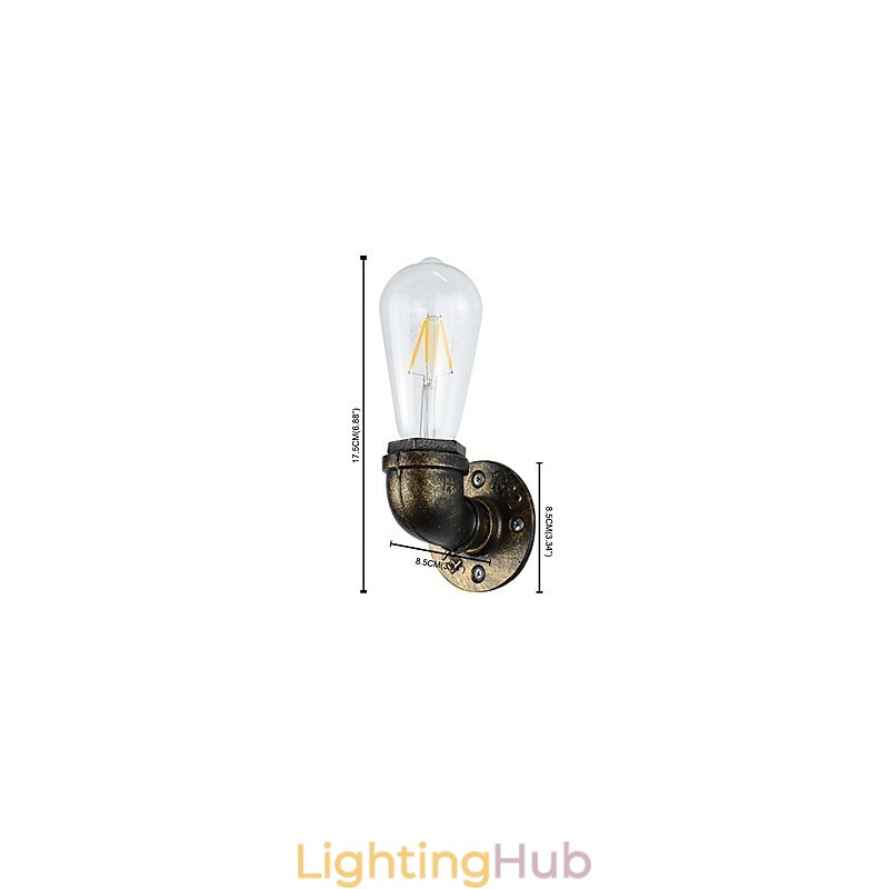 Rustic Lodge Traditional Classic Antique Brass Feature for Ambient Light Wall Sconces Wall Light