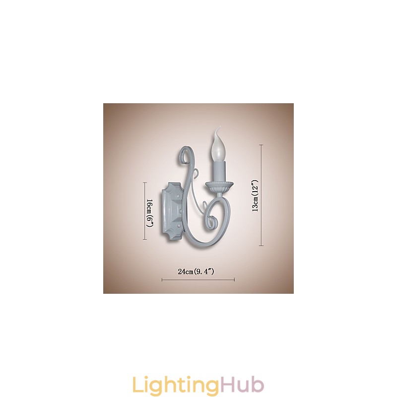Candle Lamp Bedside Lamp Wall Lamp Iron Corridor Creative Pastoral Mirror Lamp