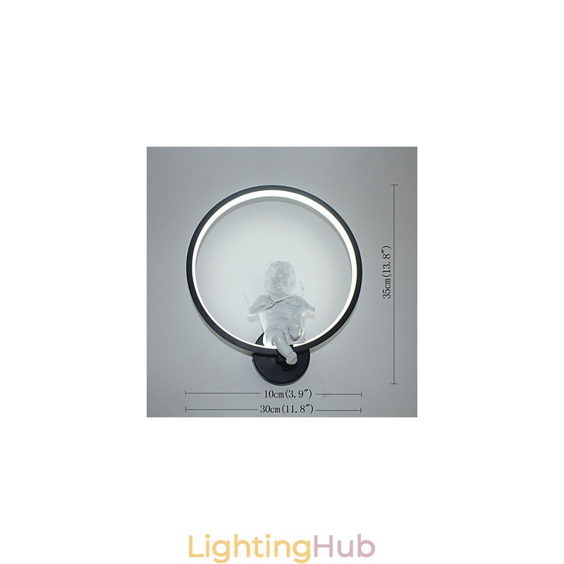 Wall Lamp Modern Creative Personality Lamp Designer Angel Decoration Lamp Aluminum Integrated Corridor Wall Lamp