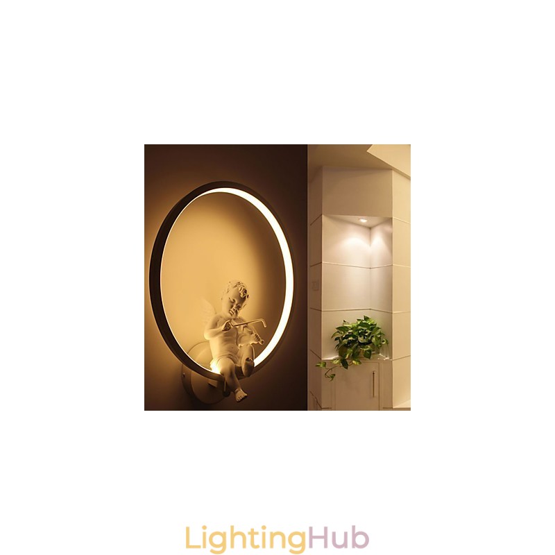 Wall Lamp Modern Creative Personality Lamp Designer Angel Decoration Lamp Aluminum Integrated Corridor Wall Lamp
