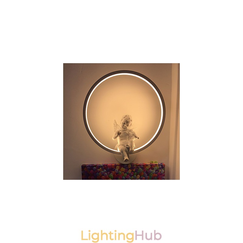 Wall Lamp Modern Creative Personality Lamp Designer Angel Decoration Lamp Aluminum Integrated Corridor Wall Lamp