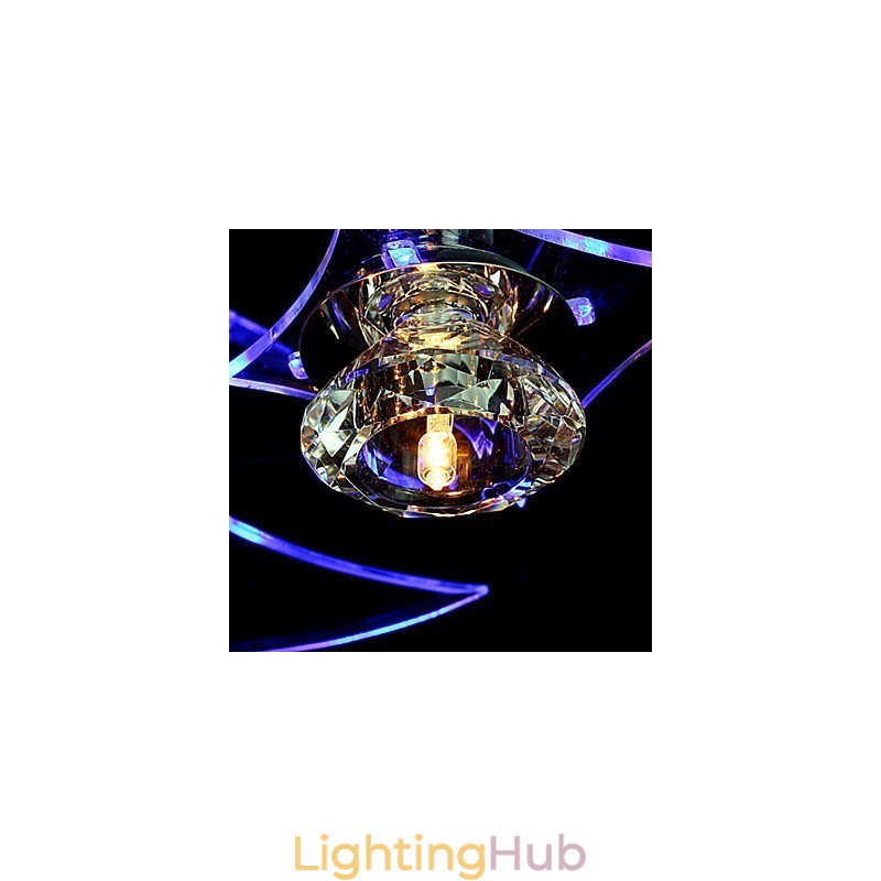 Chandelier Modern Crystal Living 3 Lights