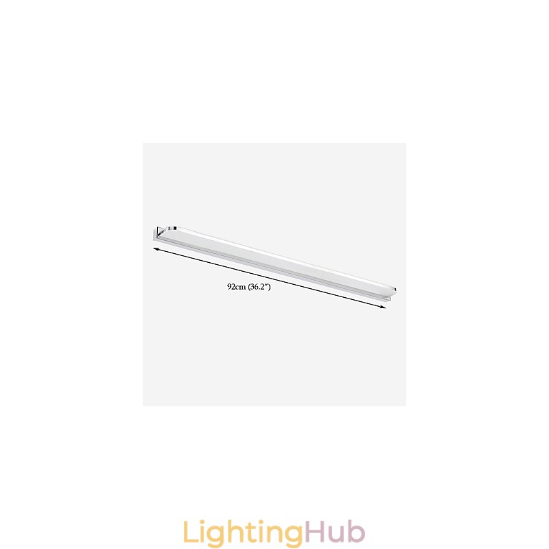 Integrated Modern Contemporary Electroplated Feature for Ambient Light Bathroom Lighting Wall Light