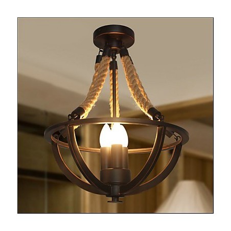American Ceiling Retro Rope Simple Lamp American Ceiling Retro Rope Simple Lamp