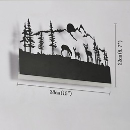 Integrated Feature for Ambient Light Wall Sconces Wall Light