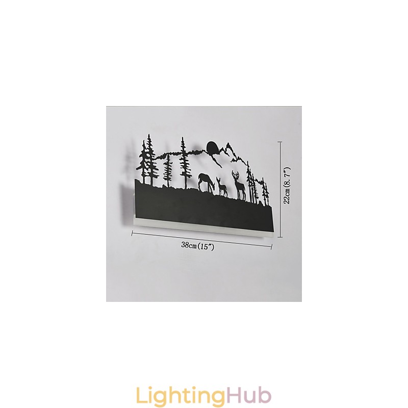 Integrated Feature for Ambient Light Wall Sconces Wall Light