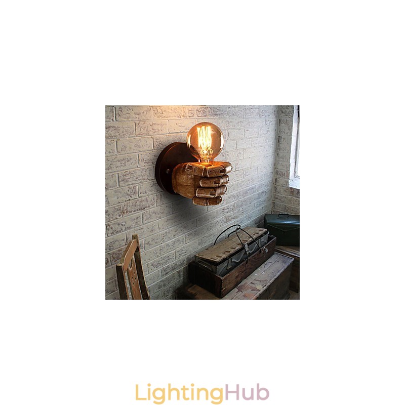 Loft industrial Cafe wall lamp Resin wall lamp Lodge Antique Vintage Retro Painting Feature for Mini Style Ambient Light Wall Sconces Wall Light
