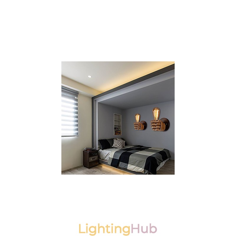 Loft industrial Cafe wall lamp Resin wall lamp Lodge Antique Vintage Retro Painting Feature for Mini Style Ambient Light Wall Sconces Wall Light
