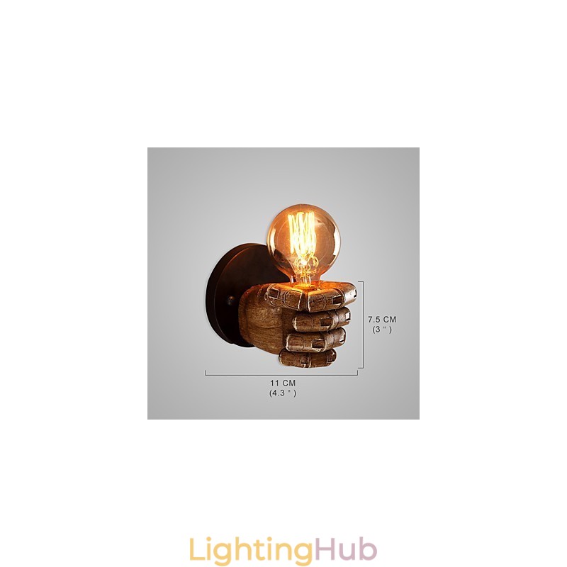 Loft industrial Cafe wall lamp Resin wall lamp Lodge Antique Vintage Retro Painting Feature for Mini Style Ambient Light Wall Sconces Wall Light