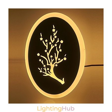 Plum Carved Acrylic Scrub Wall Light Round Shaped Bedside Lamp Corridor Lights Warm White AC220V Plum Carved Acrylic Scrub Wall Light Round Shaped Bedside Lamp Corridor Lights Warm White AC220V