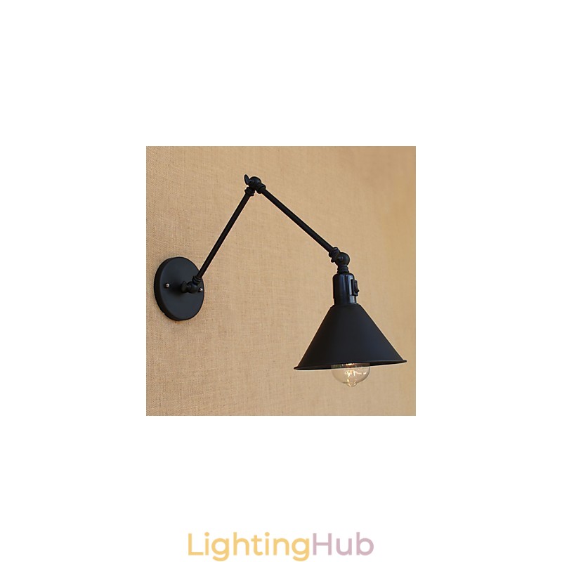 Country Retro Painting Feature for Mini Style Swing Arm Eye Protection Downlight Swing Arm Lights