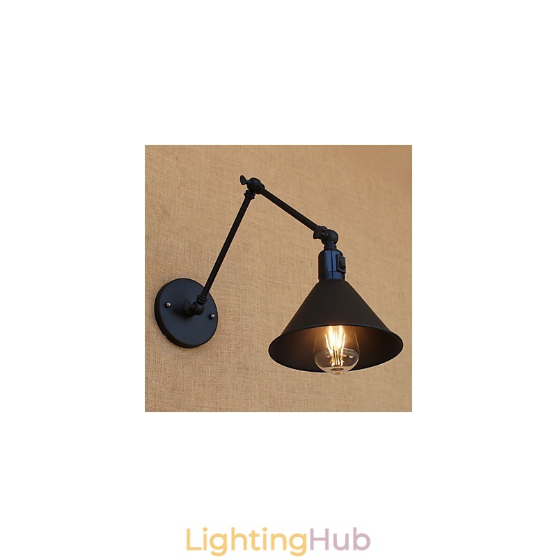 Country Retro Painting Feature for Mini Style Swing Arm Eye Protection Downlight Swing Arm Lights