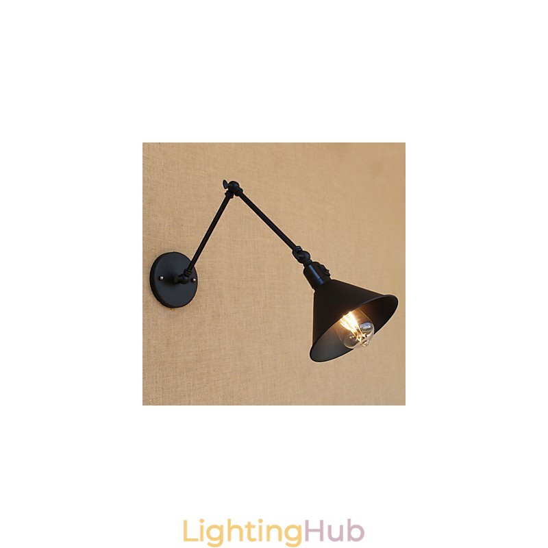 Country Retro Painting Feature for Mini Style Swing Arm Eye Protection Downlight Swing Arm Lights