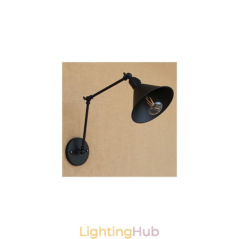 Country Retro Painting Feature for Mini Style Swing Arm Eye Protection Downlight Swing Arm Lights