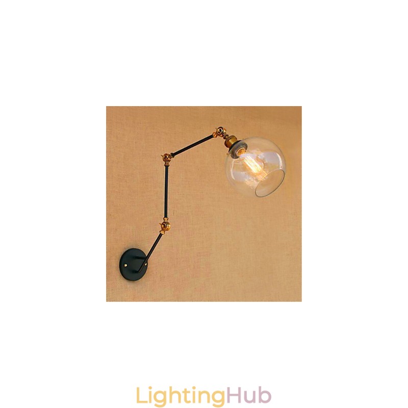 Rustic Lodge Chrome Feature for Swing Arm Ambient Light Swing Arm Lights Wall Light