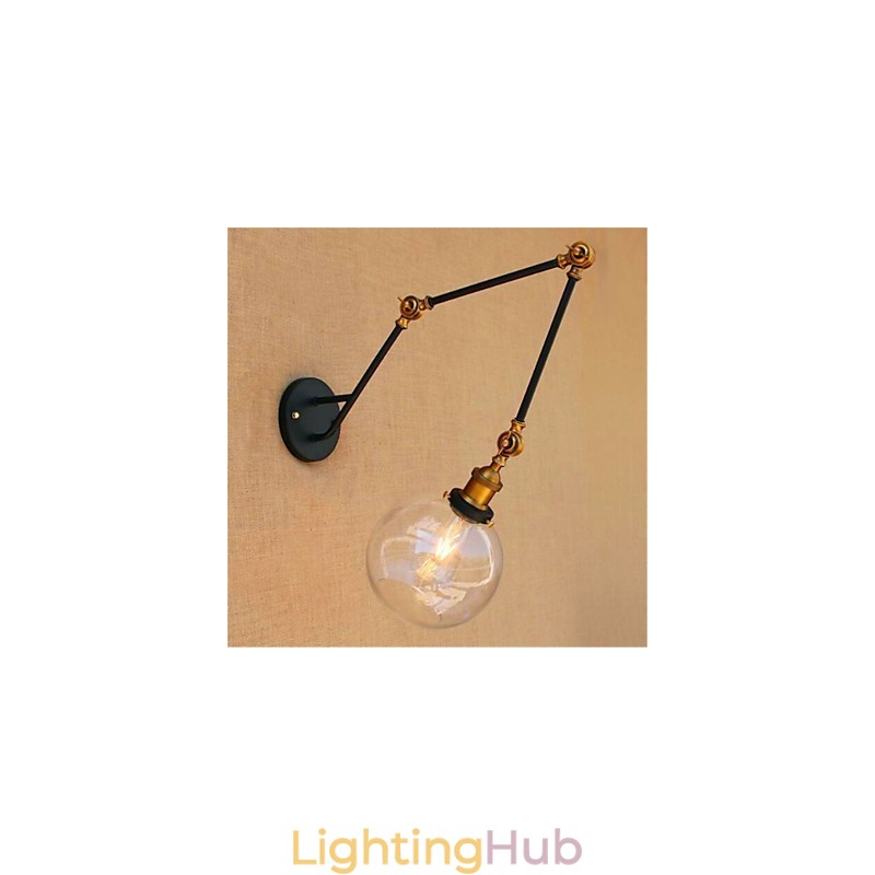 Rustic Lodge Chrome Feature for Swing Arm Ambient Light Swing Arm Lights Wall Light