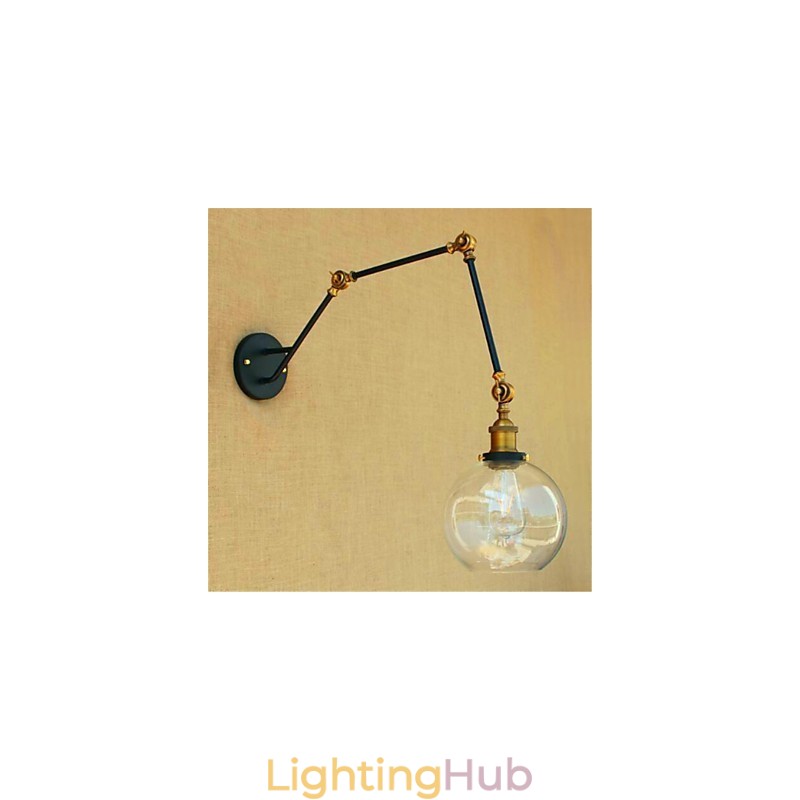 Rustic Lodge Chrome Feature for Swing Arm Ambient Light Swing Arm Lights Wall Light